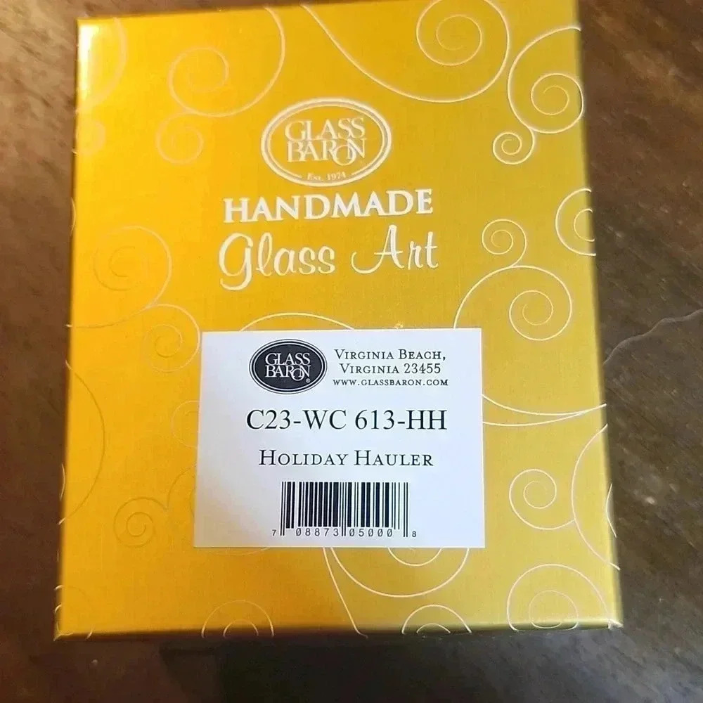 22k Gold Glass barron Christmas Ornament 🎄 ♥️ - Picture 3 of 4